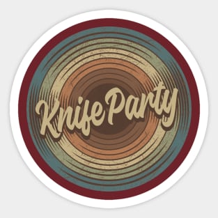 Knife Party Vintage Vinyl Sticker